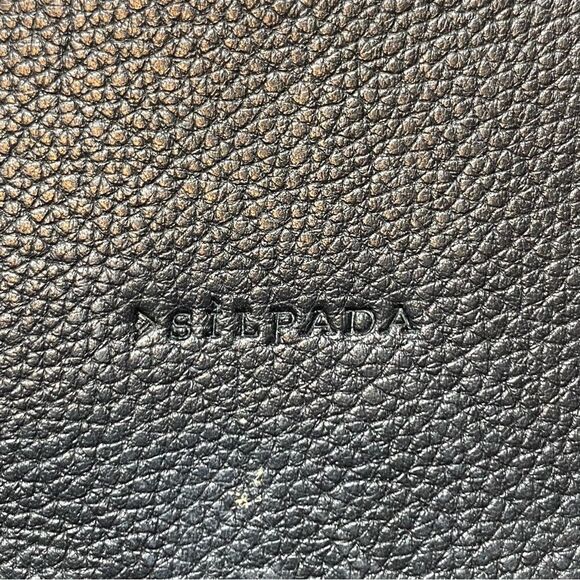 Silpada Zip Around Wristlet Black Leather With Cow Fur Accent - Picture 3 of 15